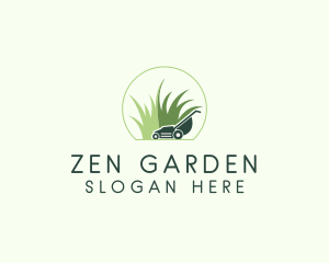 Grass Lawn Mower  logo design