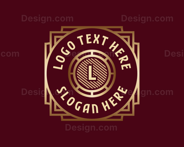 Luxury Art Deco Boutique Logo