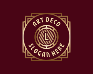 Luxury Art Deco Boutique logo design