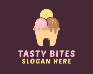 Ice Cream House  Logo