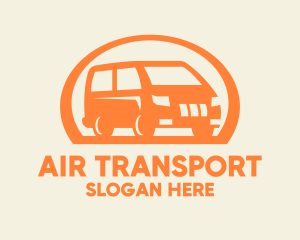 Orange Van Transportation logo design