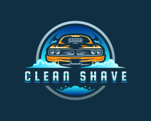 Car Cleaning Automotive logo design