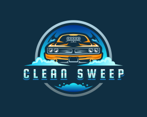 Car Cleaning Automotive logo design