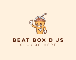 Smoothie Drink Cartoon logo