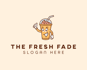 Smoothie Drink Cartoon logo design