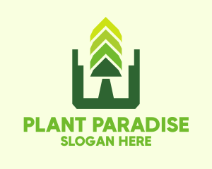 Botanic Plant Pot  logo design