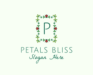 Flower Garden Wreath Florist logo design