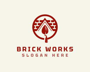 Trowel Brick Masonry logo design