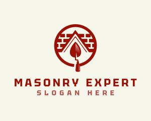 Trowel Brick Masonry logo design