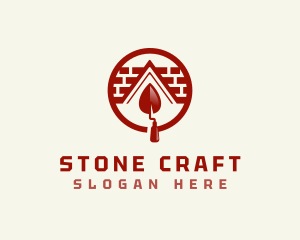 Trowel Brick Masonry logo design