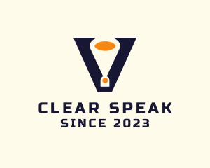 Letter V Speakerphone logo