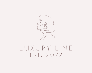 Luxury Woman Jewelry logo design