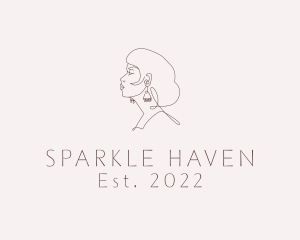 Luxury Woman Jewelry logo design