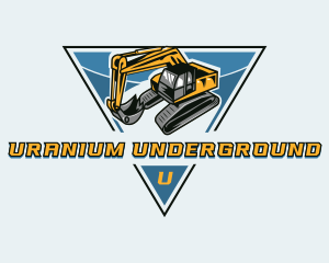 Excavator Digging Construction logo design