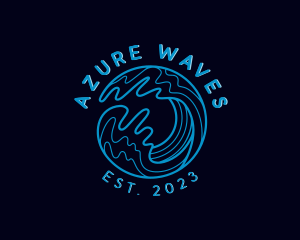 Ocean Sea Wave logo design