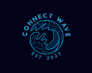 Ocean Sea Wave logo design