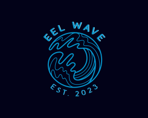 Ocean Sea Wave logo design