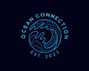 Ocean Sea Wave logo