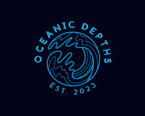 Ocean Sea Wave logo design