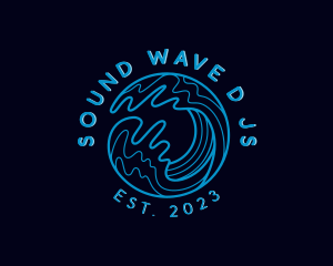 Ocean Sea Wave logo design