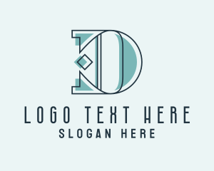 Elegant Letter D Logo