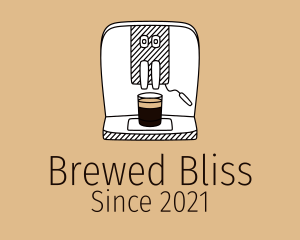 Cafe Espresso Machine  logo design