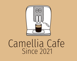 Cafe Espresso Machine  logo design