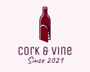 Maroon Cellar Door  logo design