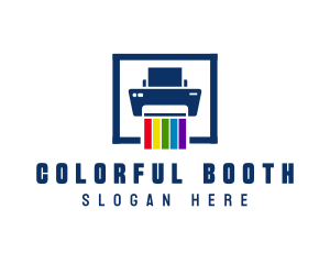 Printer Color Pigment logo design