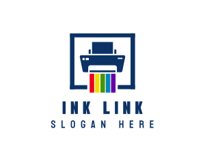 Printer Color Pigment logo design