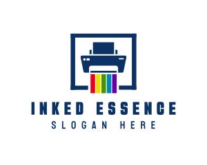 Printer Color Pigment logo design