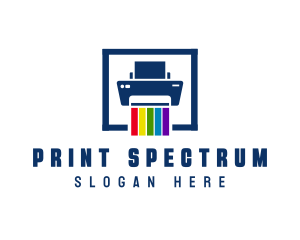 Printer Color Pigment logo design