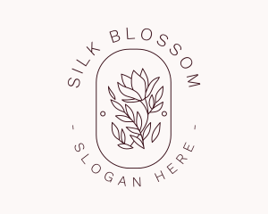 Flower Blossom Badge logo design