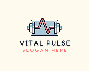 Gym Barbell Pulse Fitness logo