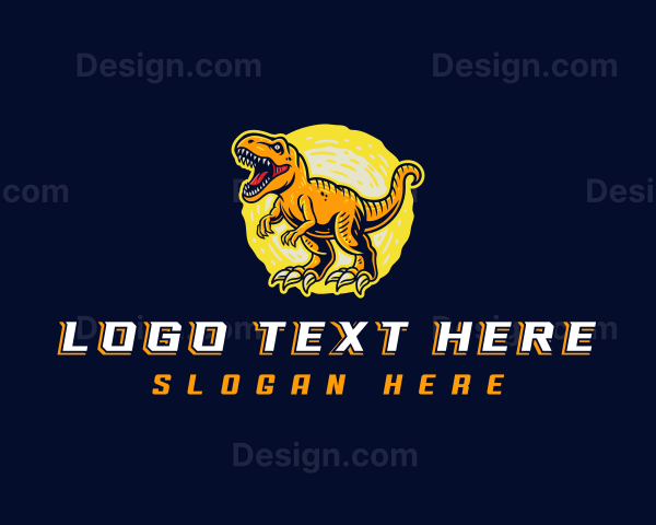 Velociraptor Jurassic Dinosaur Logo