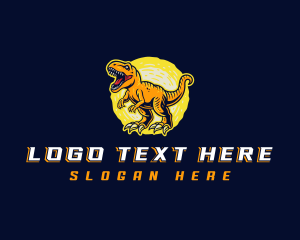 Velociraptor Jurassic Dinosaur logo