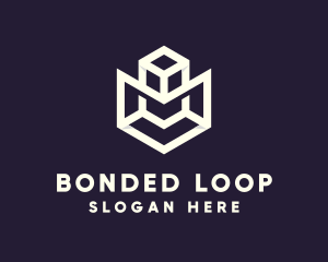 Modern Geometric Cube logo