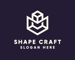 Modern Geometric Cube logo