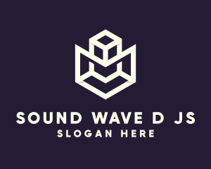 Modern Geometric Cube logo design