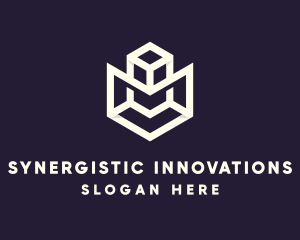 Modern Geometric Cube logo