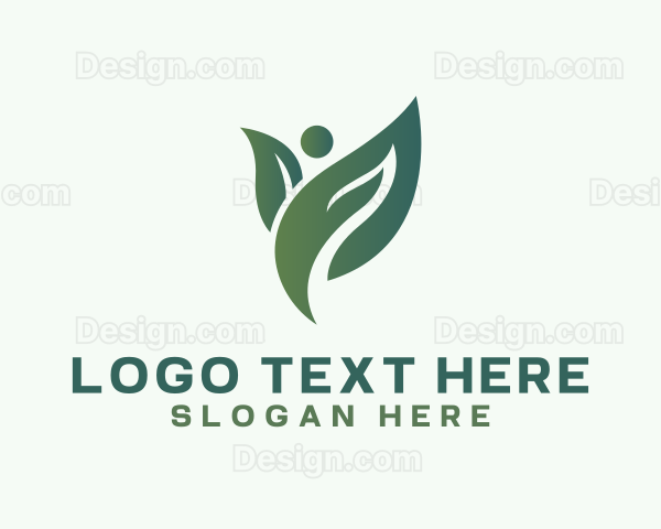 Organic Human Leaf Logo