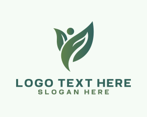 Organic Human Leaf Logo