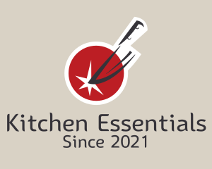 Dagger Knife Kitchen logo design