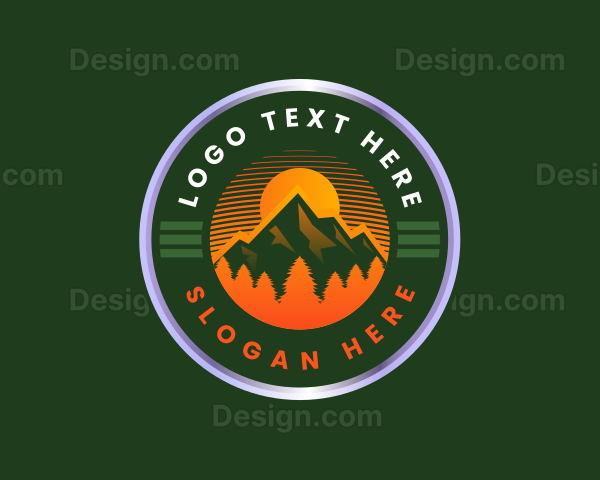 Mountain Trekking Outdoor Logo