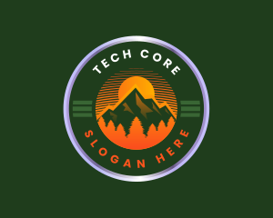 Mountain Trekking Outdoor Logo