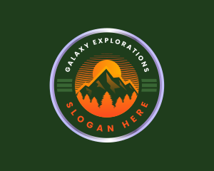 Mountain Trekking Outdoor logo design