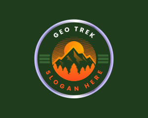 Mountain Trekking Outdoor logo design