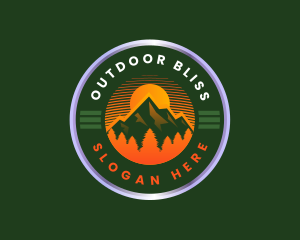 Mountain Trekking Outdoor logo design