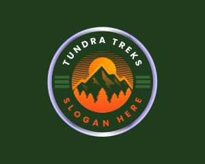 Mountain Trekking Outdoor logo design