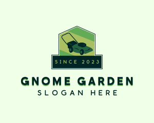 Lawn Mower Gardening logo design